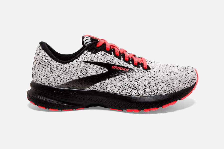 Zapatillas Running Brooks Launch 7 Mujer Blancas/Negras/Coral Comprar LISQ74039